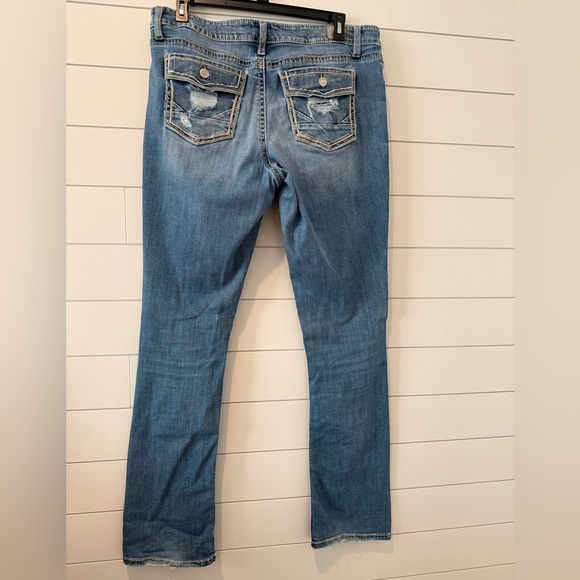 Daytrip Blue Virgo Bootcut Jeans with Faded Details - Picture 2 of 3